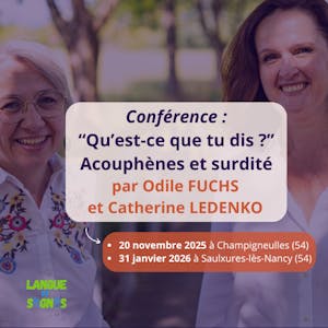 visuel conférence Odile Fuchs et Catherine Ledenko