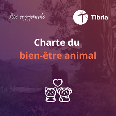 visuel charte bien-être animal tibria depuis 2022