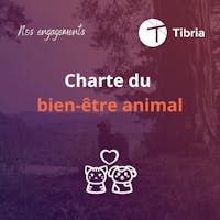 visuel charte bien-ĂȘtre animal tibria depuis 2022