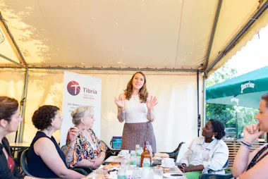 Camille Laroque lors d'un événement réseau Tibria - crédit photo Marie Chotin 