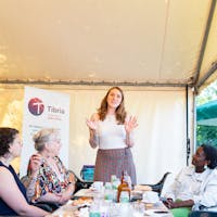 Camille Laroque lors d'un événement réseau Tibria - crédit photo Marie Chotin