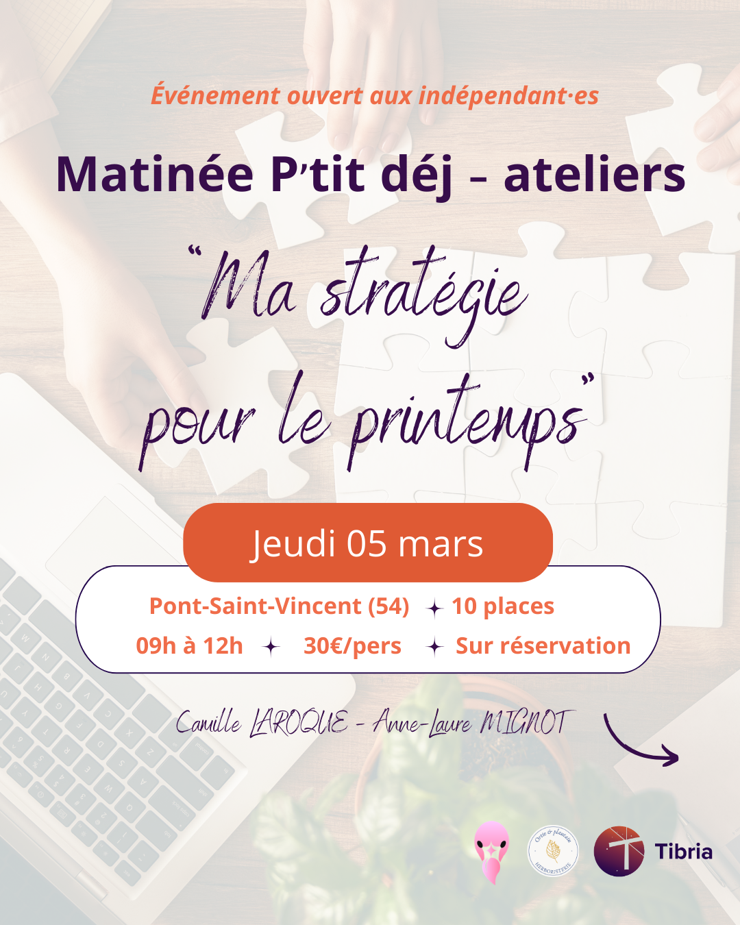 visuel event 05.03.2026 ortie et plantain tibria