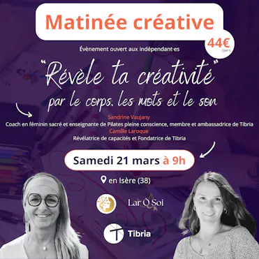 visuel 19.03 tibria sandrine vaujany camille laroque isère