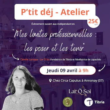 p'tit dej réseau tibria mes limites professionnelles camille laroque annonay circa capulus ardeche