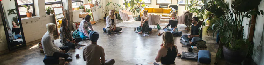 cercle de personnes réseau tibria apprendre ensemble yoga lyon