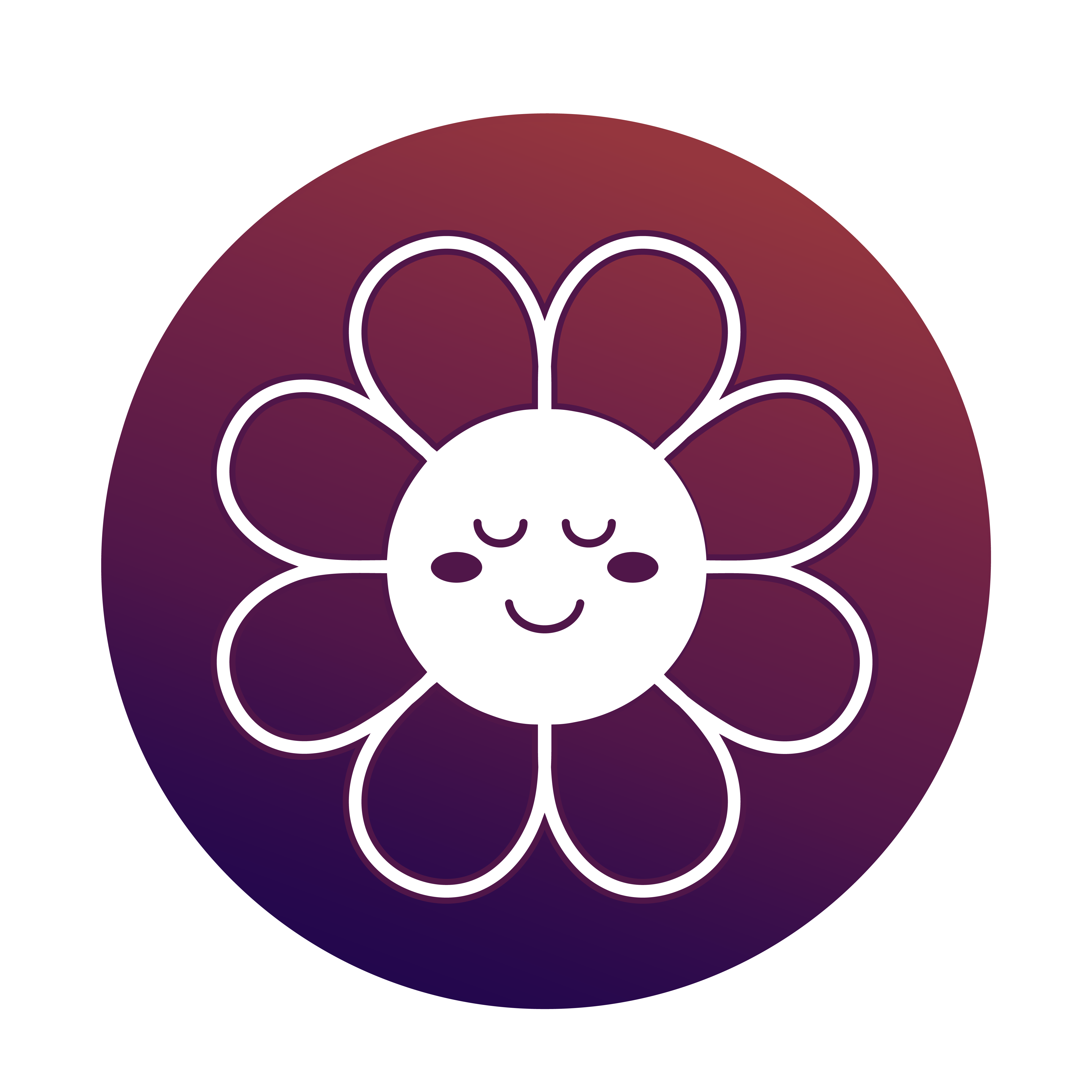 dessin fleur blanche sur fond coloré