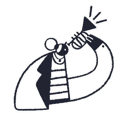 icon of person using a trumpet