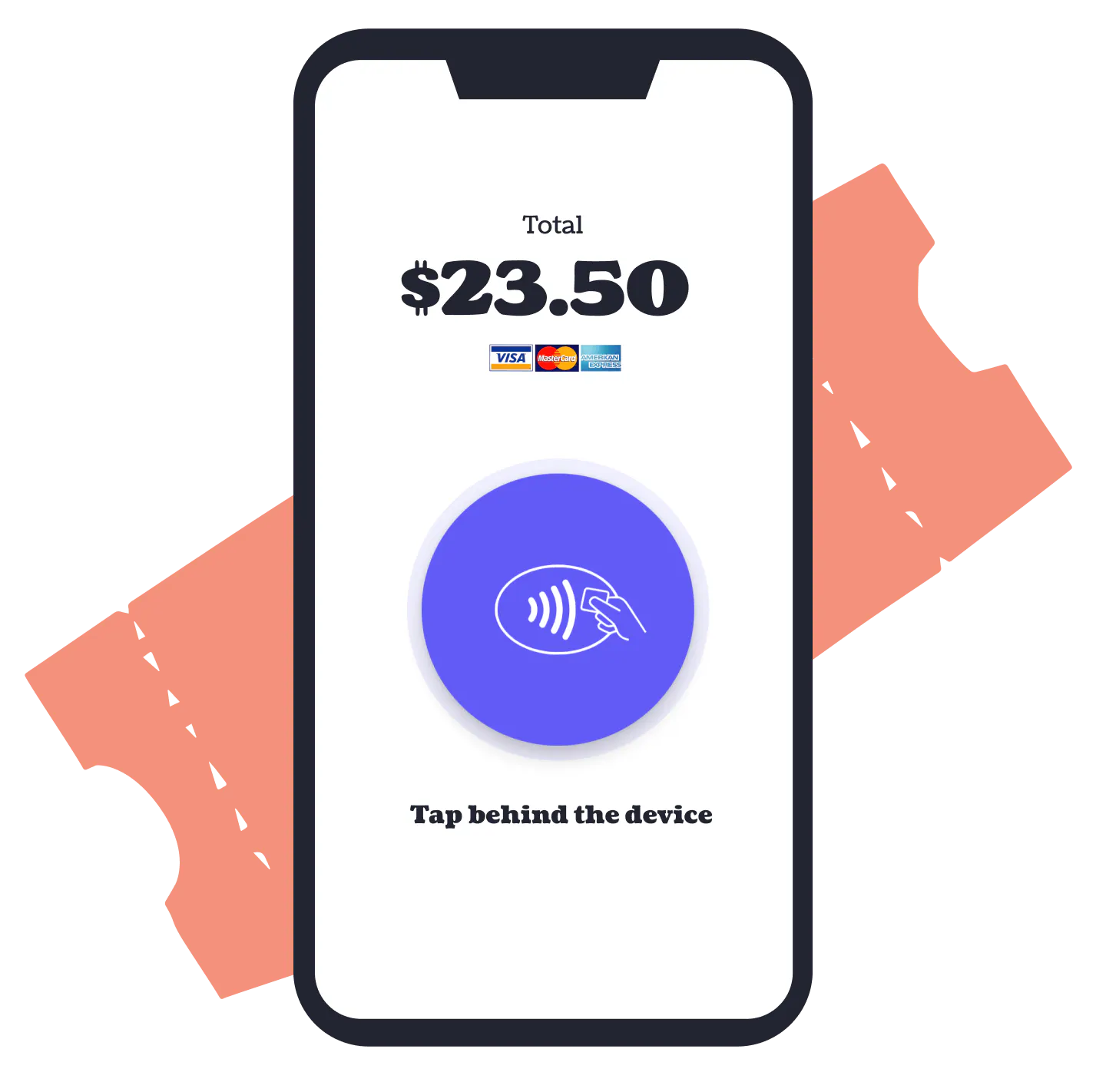 Taking an in-person ticket payment with Tap to Pay in the Ticket Tailor Check-in app