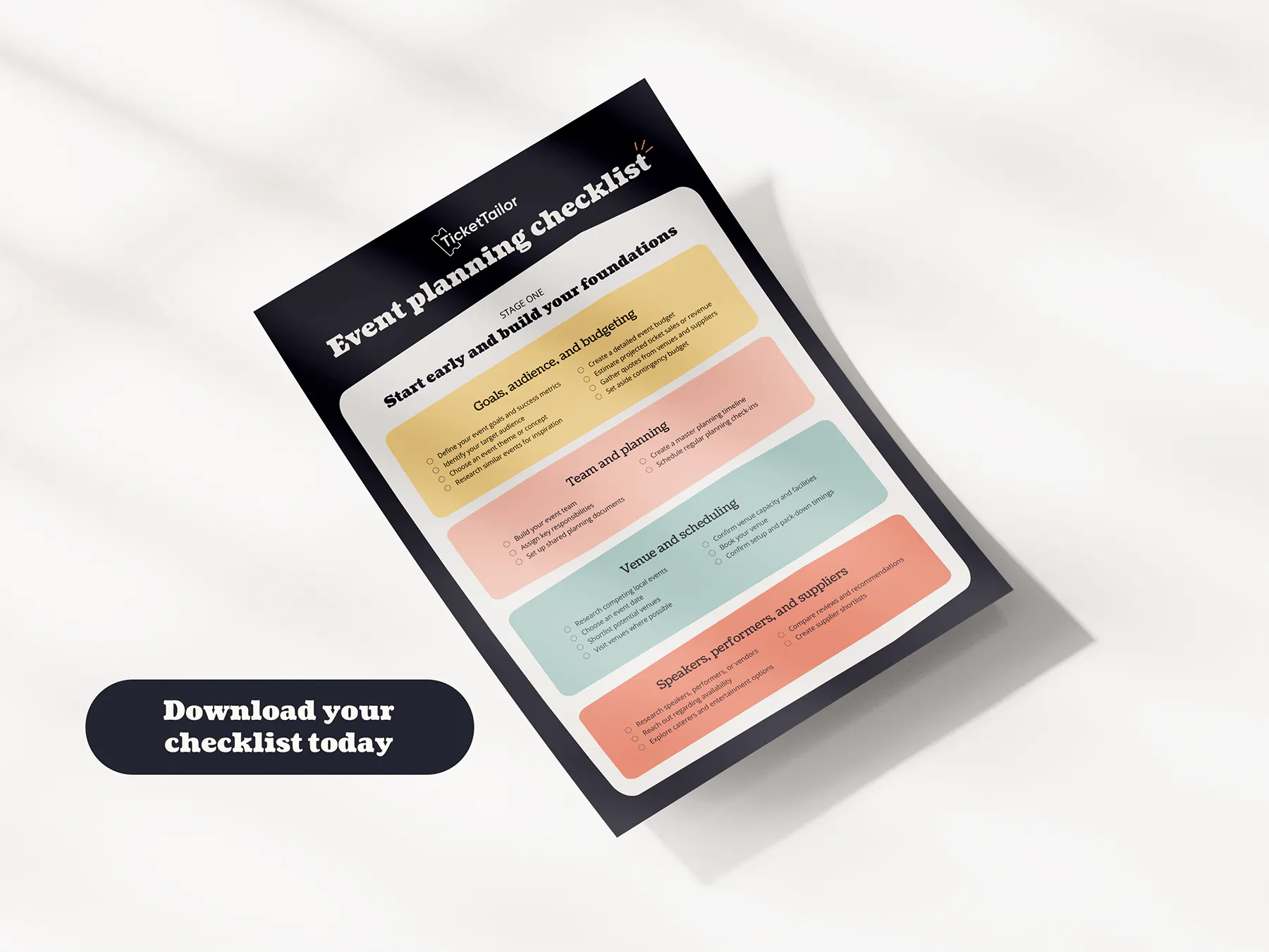 event planning checklist cover