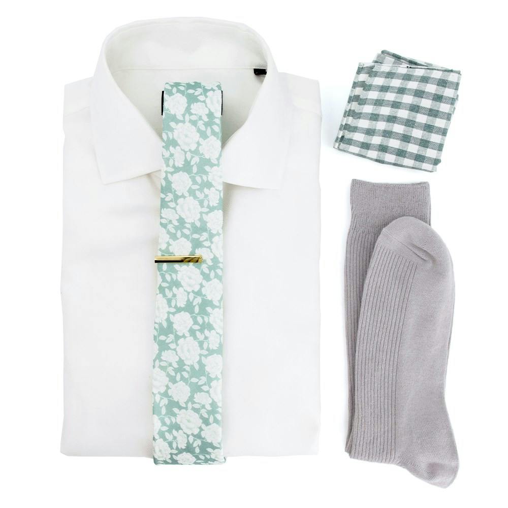 Sage Floral Wedding Outfit