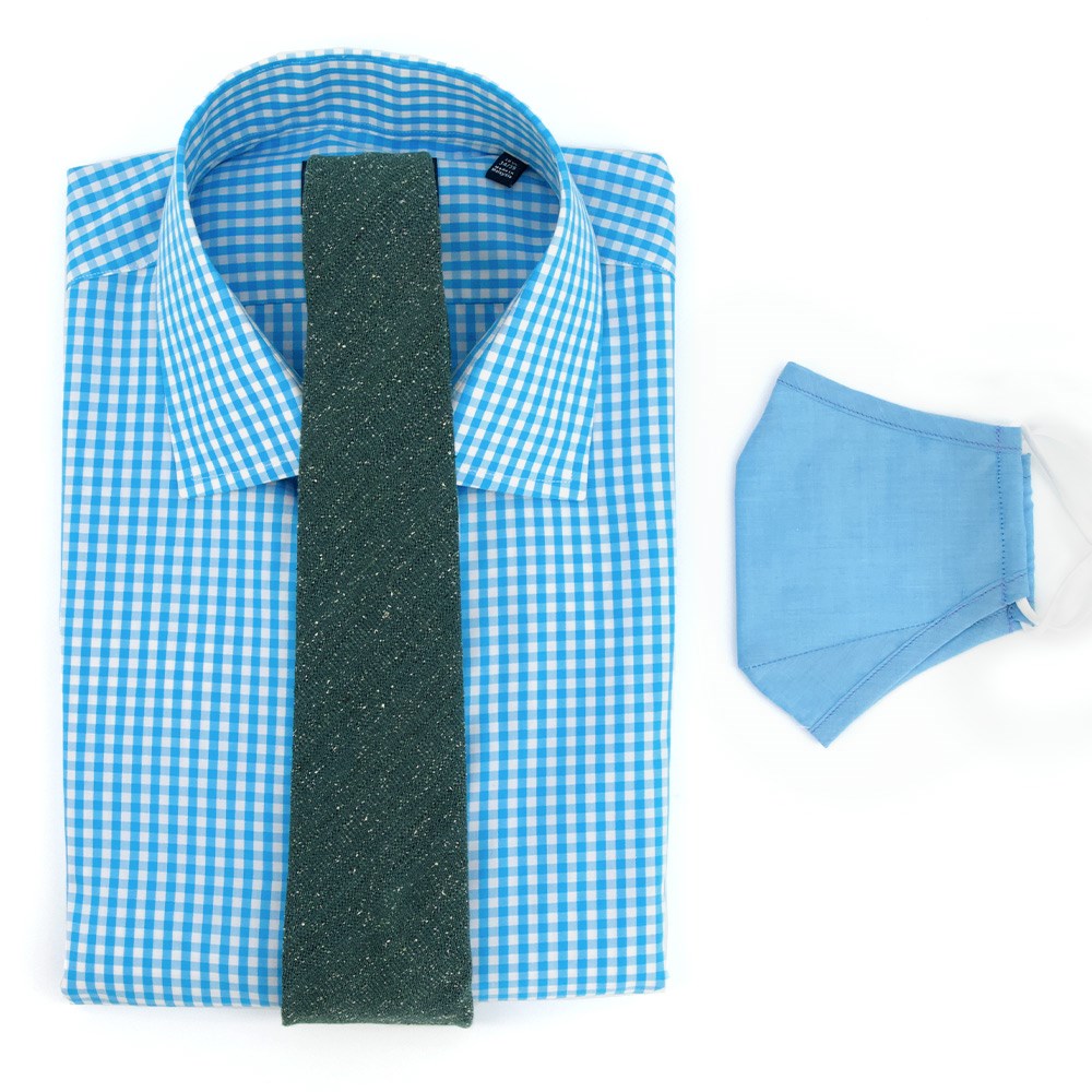 teal shirt and tie combo