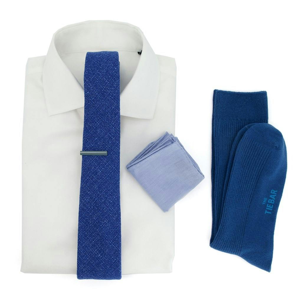 Barberis Solido Classic Blue Wedding Outfit