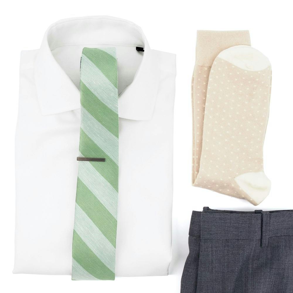 RSVP Stripe Wedding Outfit