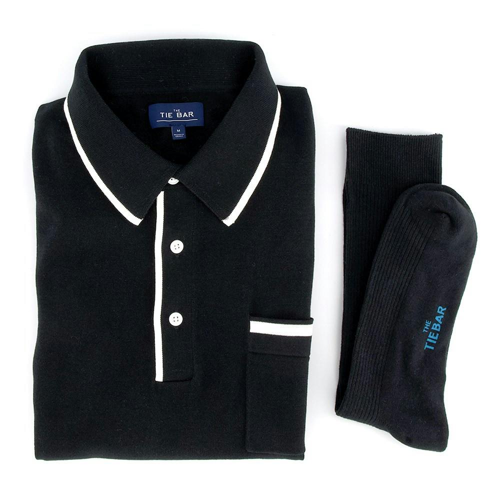Tipped Sweater Polo Combo