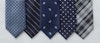 Tie Bar blue ties collection with different size and shape