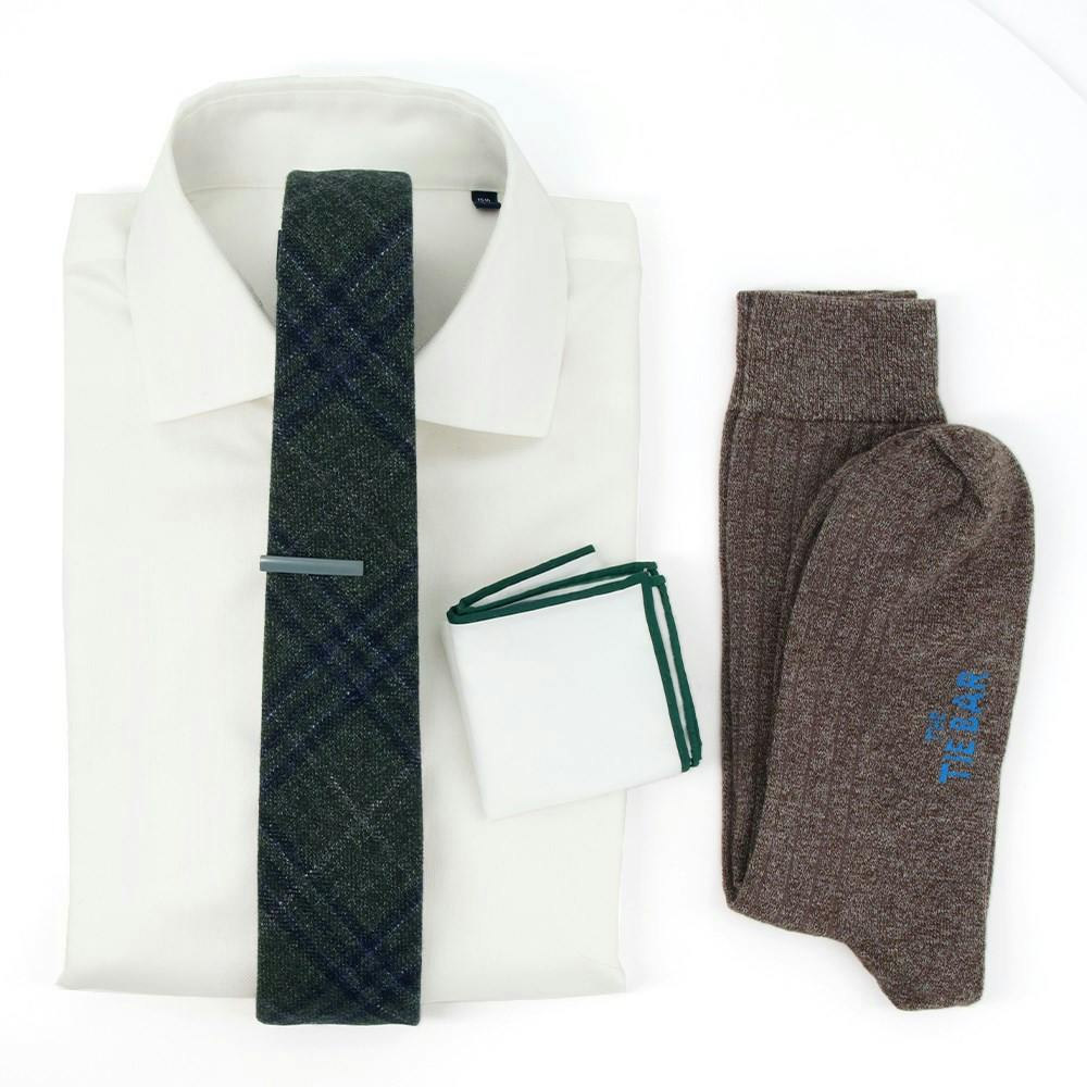 Barberis Wool Hunter Green Wedding Outfit