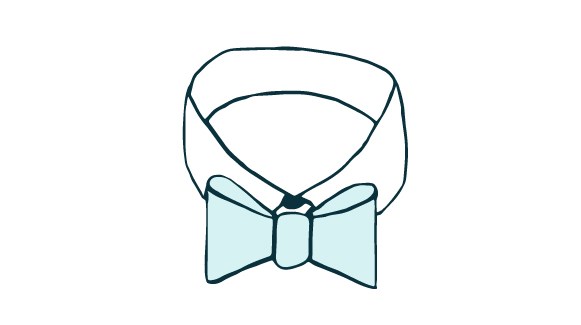 easy way to tie a bow tie