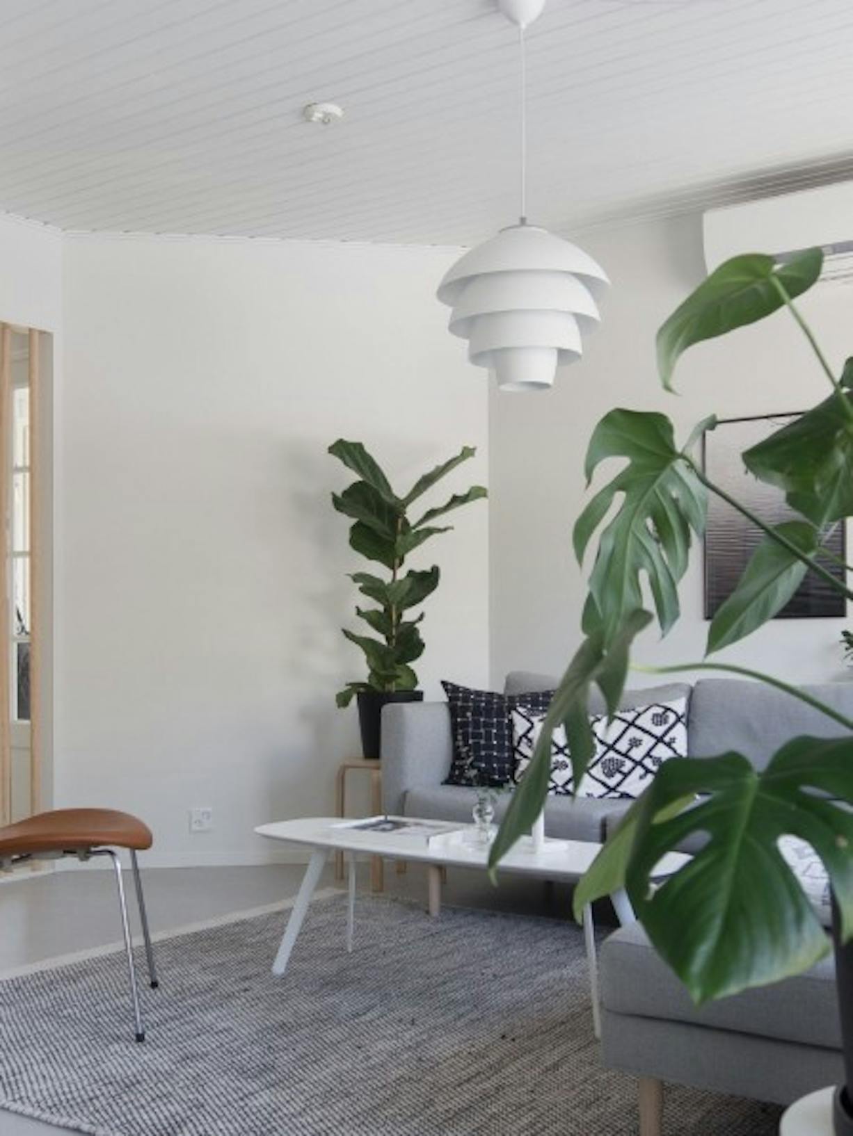 Tikkurila White Paint Living Room Refresh wide after