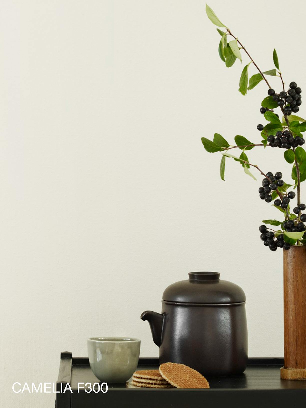 dark kettle and cup