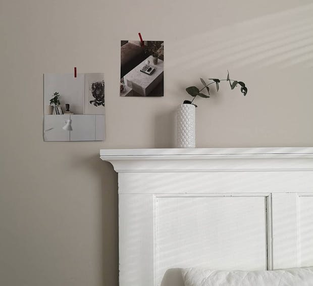 neutral and white wall