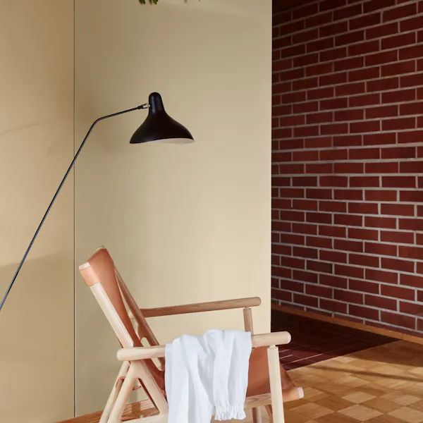Living room painted with Tikkurila's Straw H456