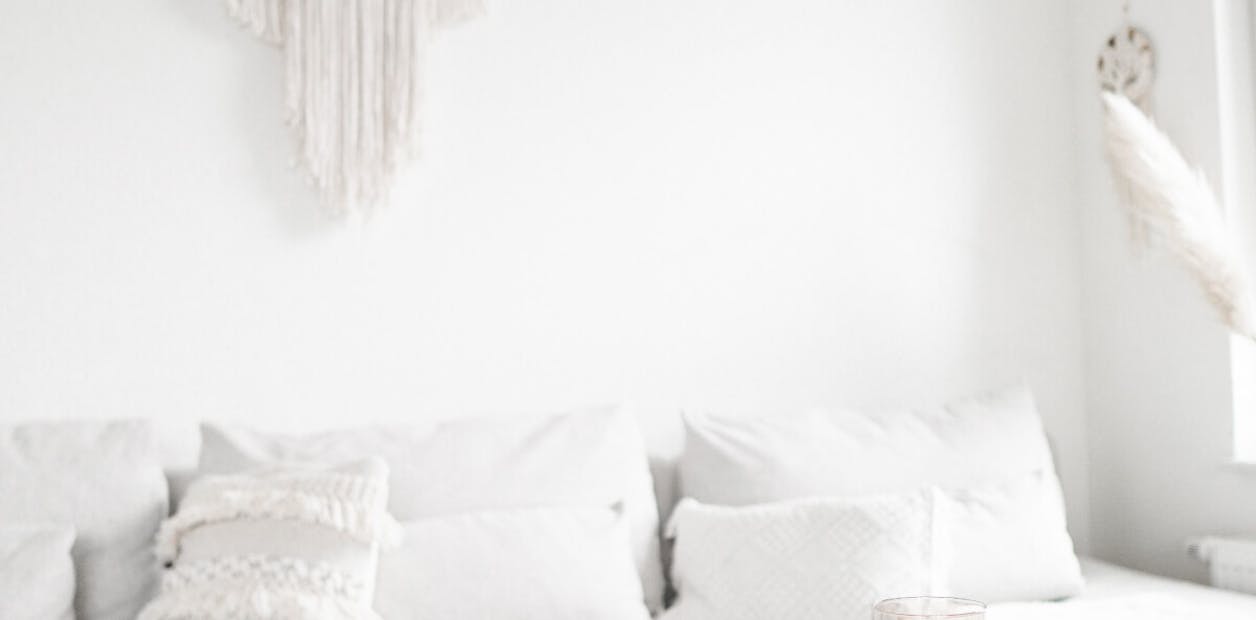 white living room