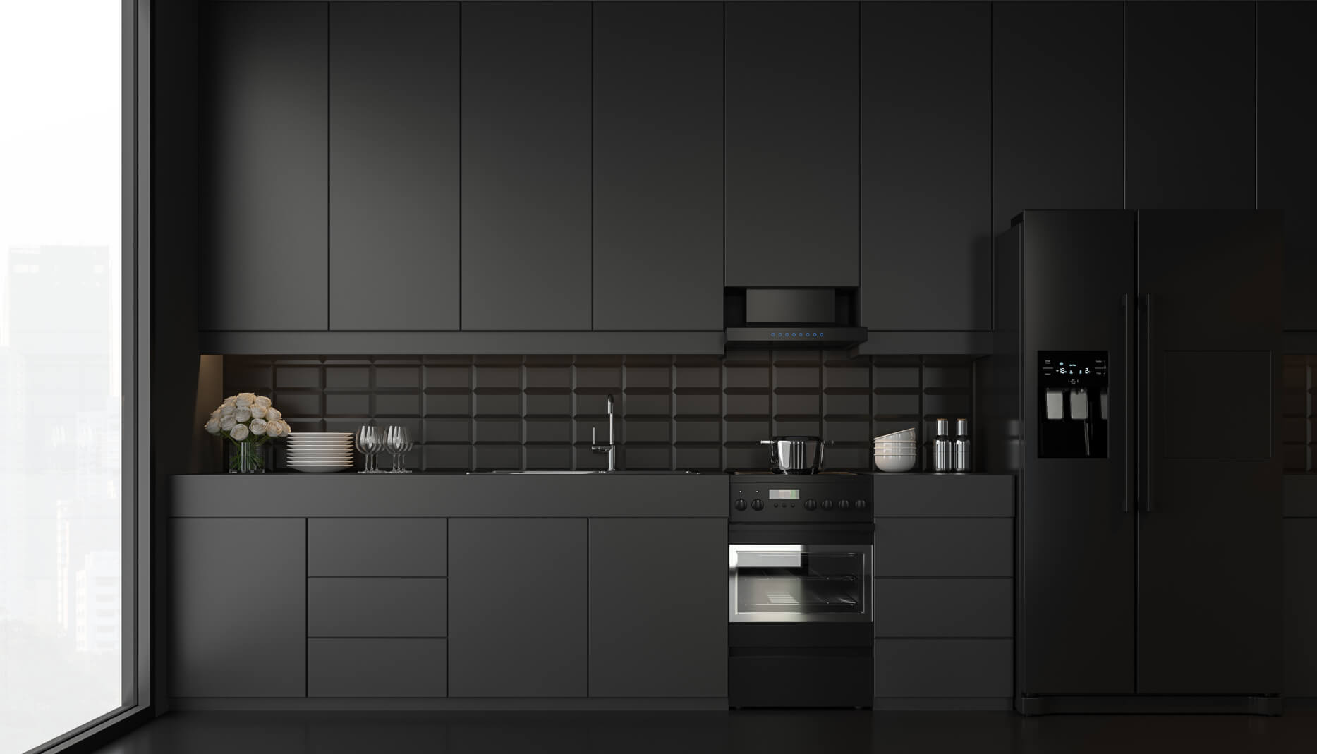 Black Kitchen Cupboard Paint Colours
