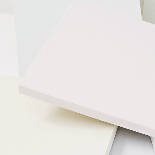 Flat Squares of Different Hues of White
