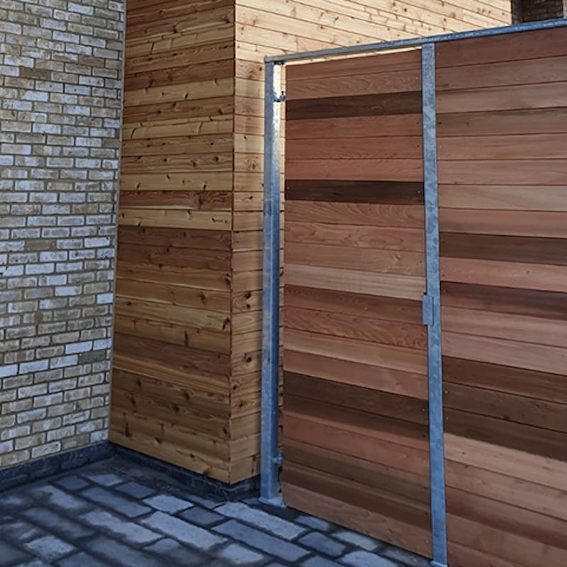 Cladding on door