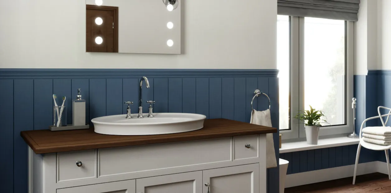 Classically styled bathroom