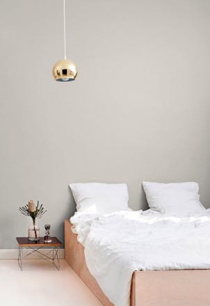 Bedroom wall painted with Tailwind G486