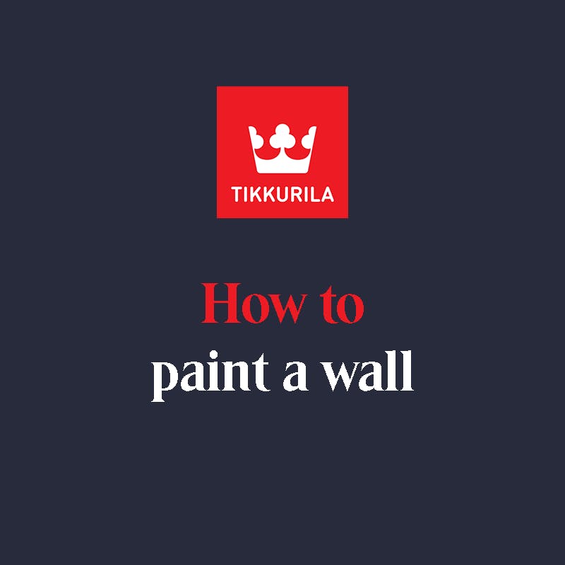 How to paint a wall