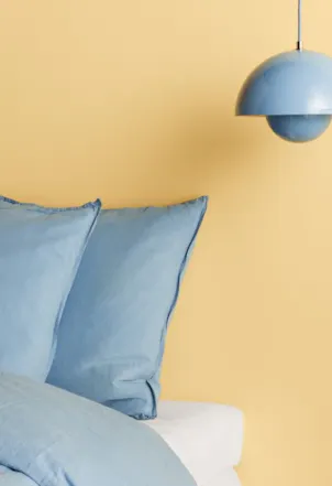 energetic yellow bedroom wall
