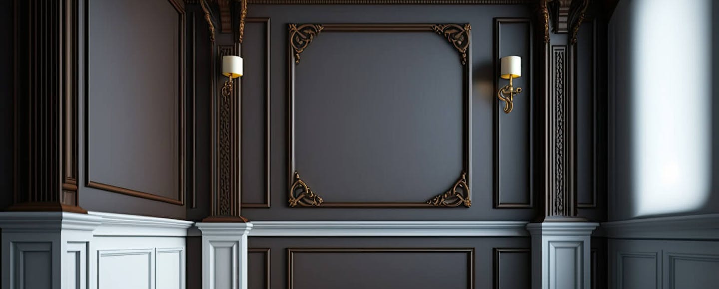 victorian styled wall