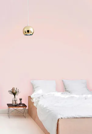 light peach bedroom wall