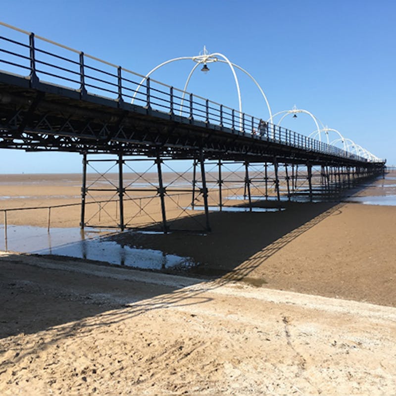 Southport Pier from a distance