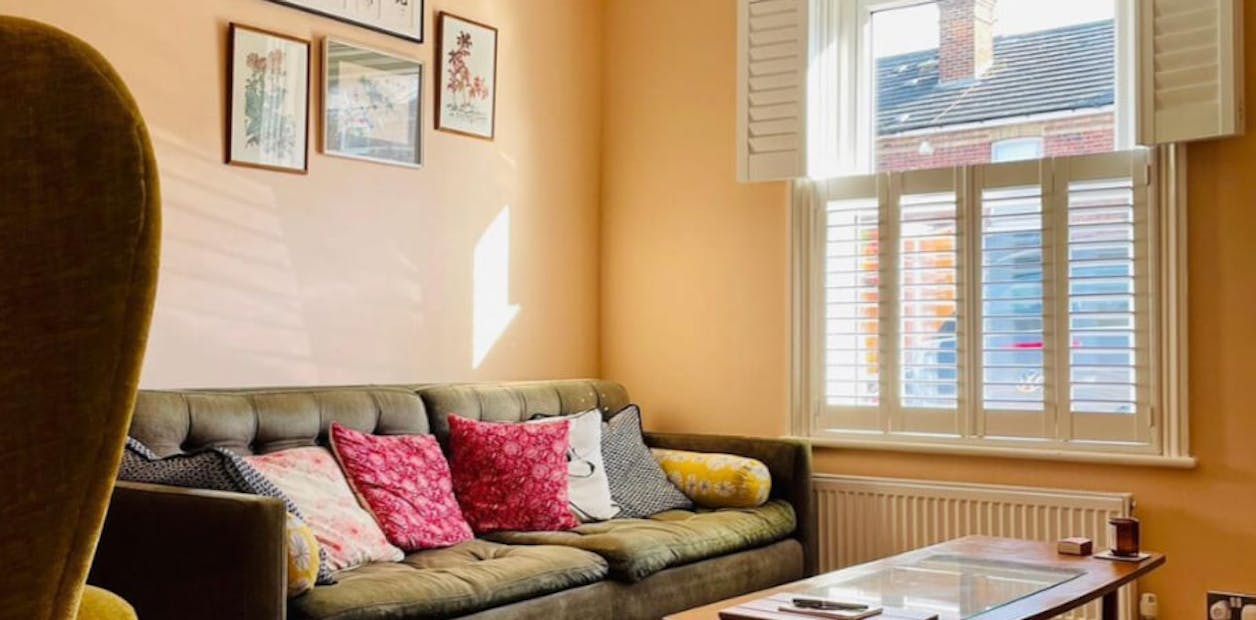 warm living room painted with Doll H405