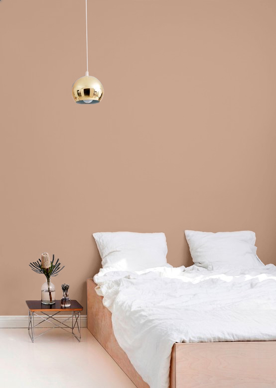 soft and muted terracotta wall