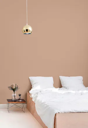 soft and muted terracotta wall