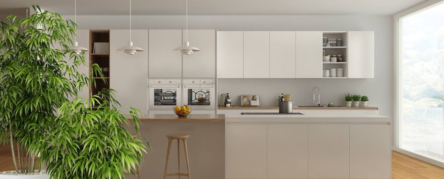 Kitchen designed with feng shui principles