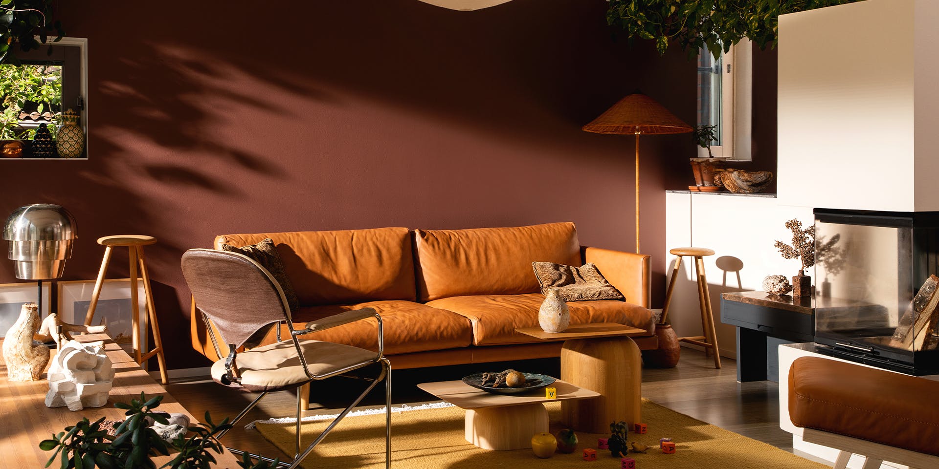 Colour Of the Year Landing Page - Reddish Brown Paint Living Room Hero Image