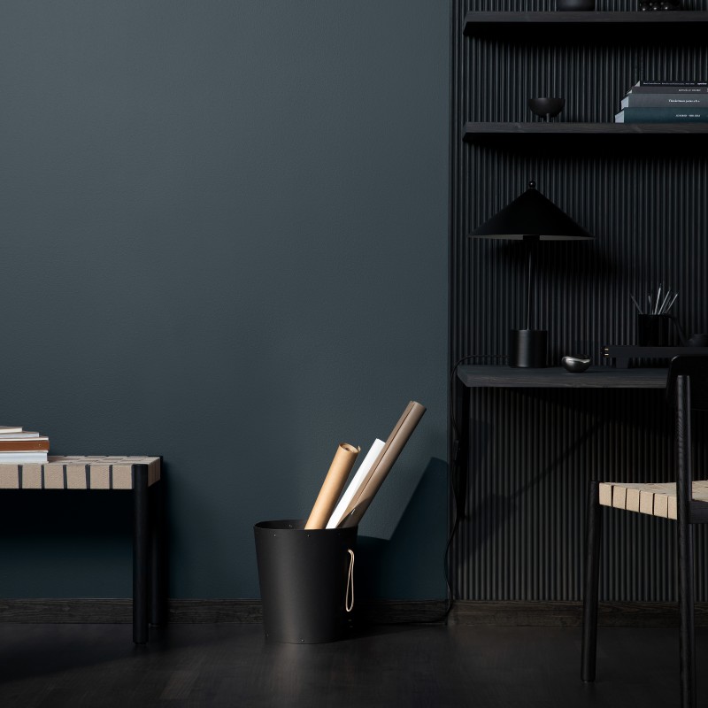 Dark grey wall