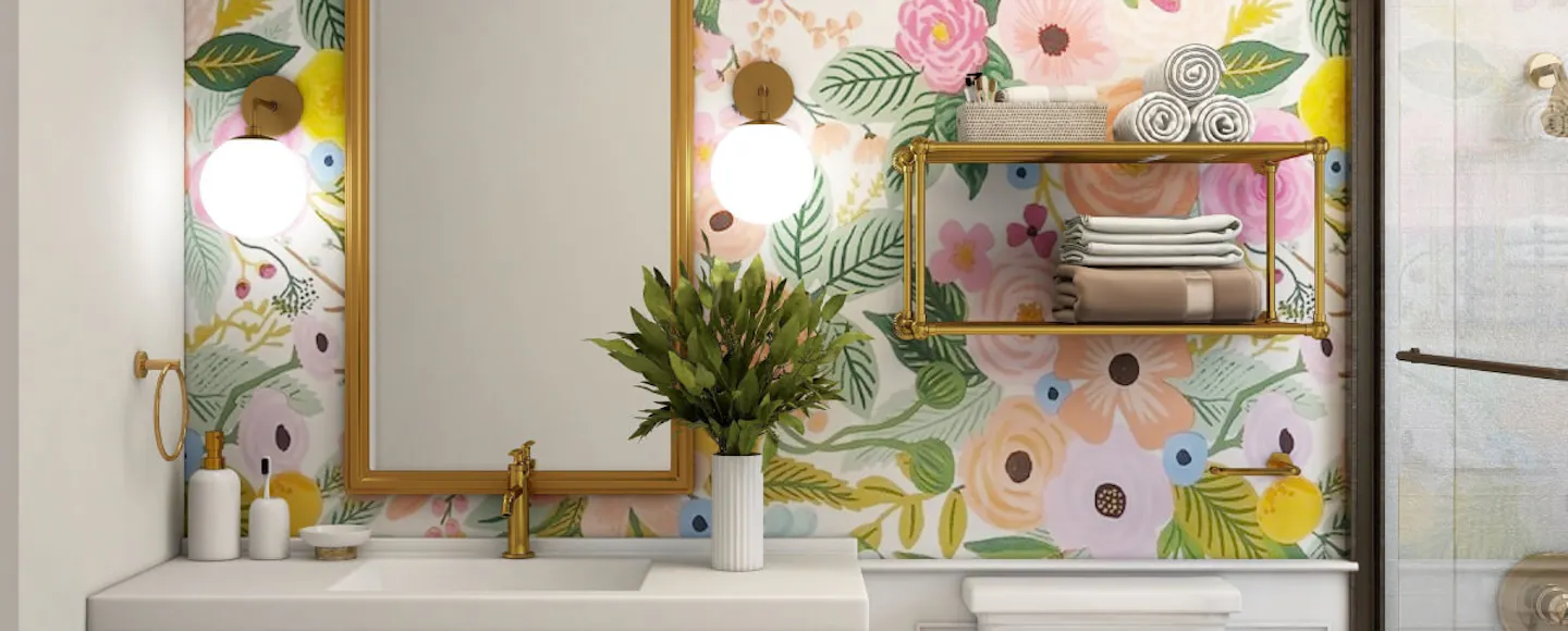 Very bright bathroom