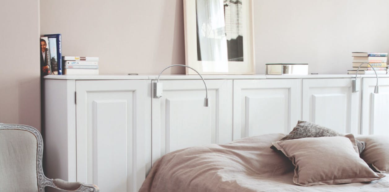 dusky pink wall