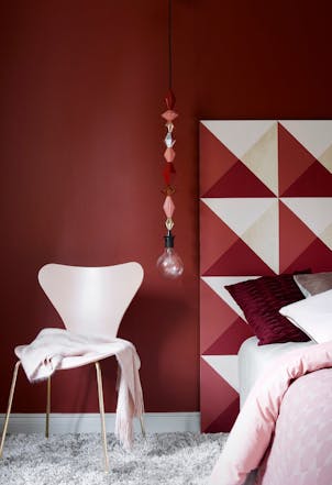 Pomegranate bedroom wall
