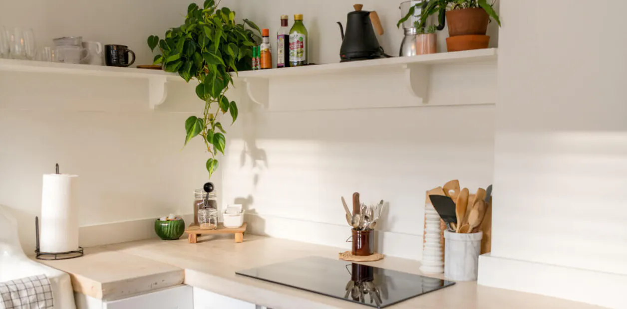 light and airy kitchen