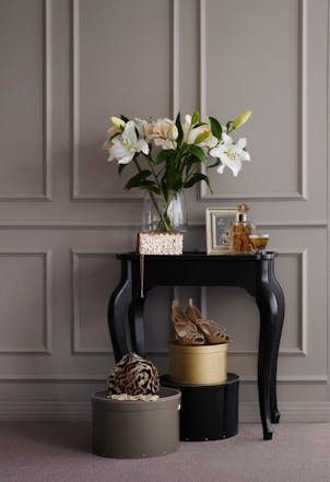 soft dusky purple wall