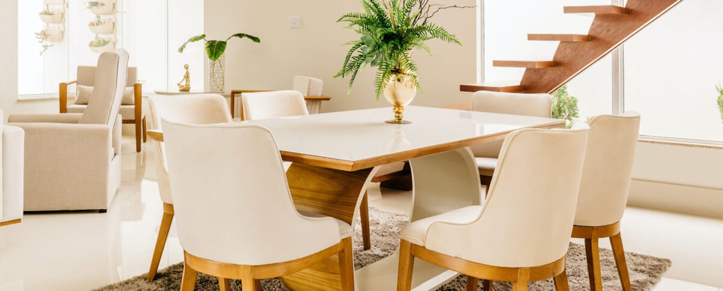 neutral dining room