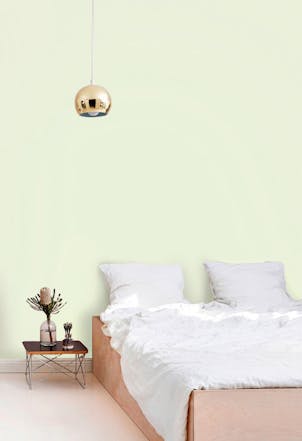 pale lime green wall