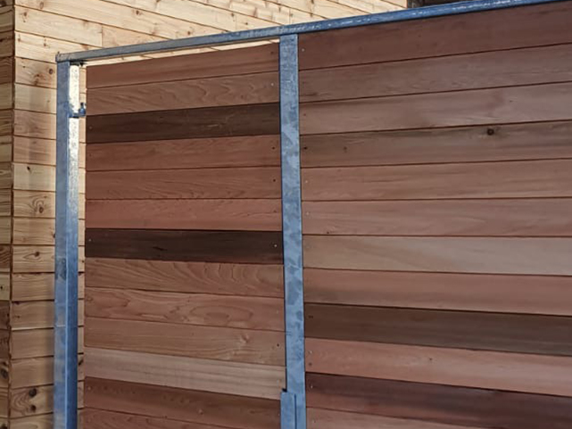 cladding on door